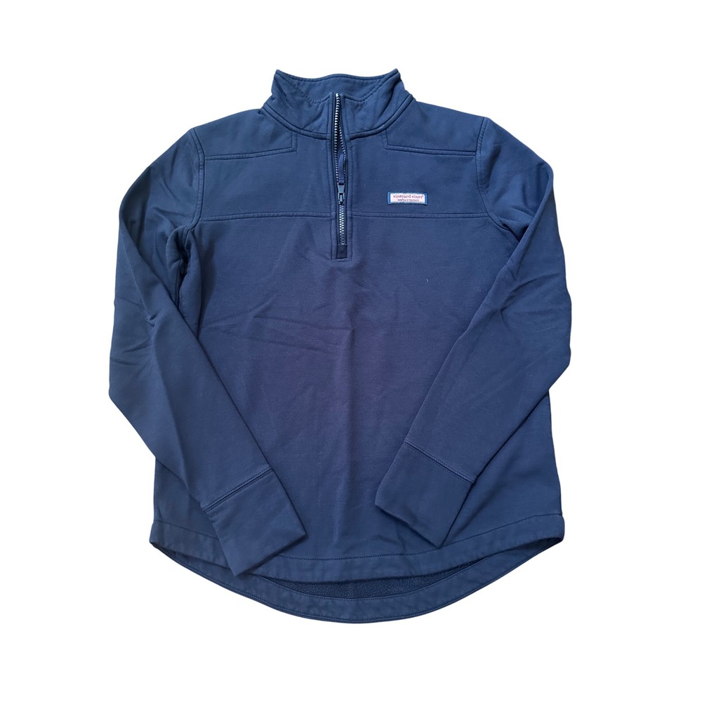 Vineyard Vines Womens The Shep Shirt 1/4 Zip Navy Pullover Top Size Small - Picture 3 of 8